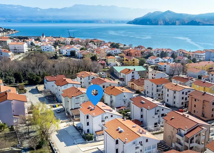 Apartment With Parking Space Baska, Krk - 22413 *