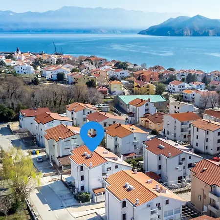 Апартаменты With Parking Space Baska, Krk - 22413 *